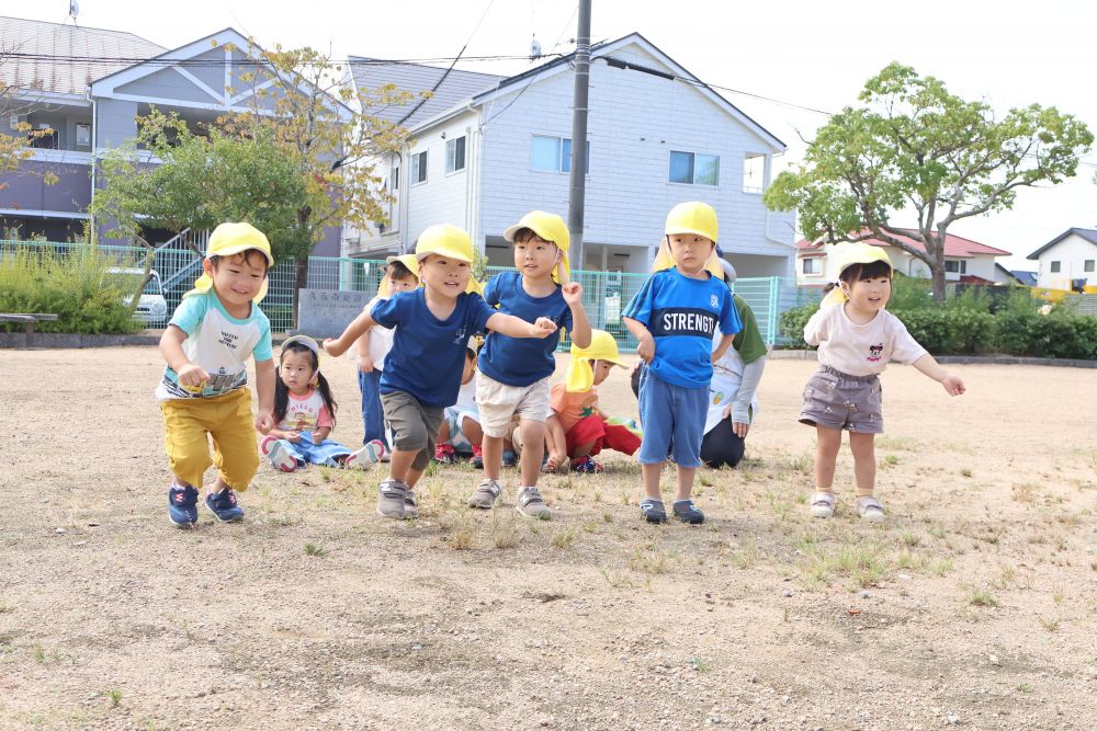 「いちについて…よーい…」
も上手にできるように☆