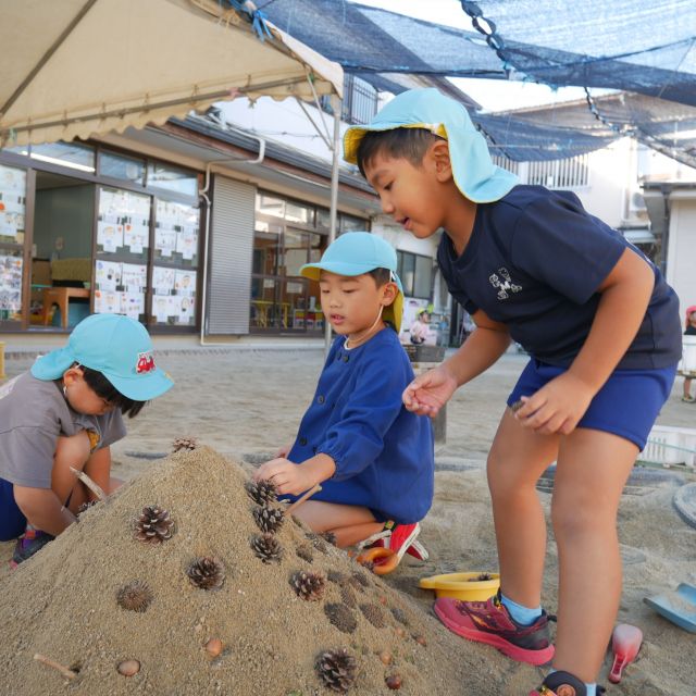 自然物を使って　＊５歳児＊